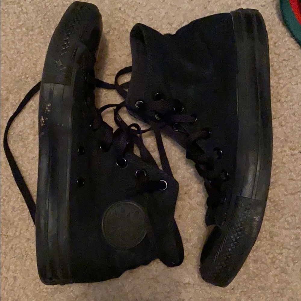 High top black converse